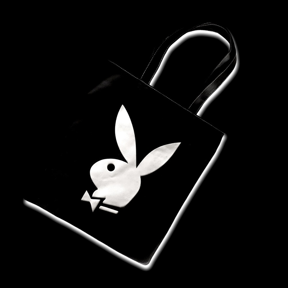 Playboy Vintage Giant Bunny Head Logo Tote Shoulder Handle Handbag